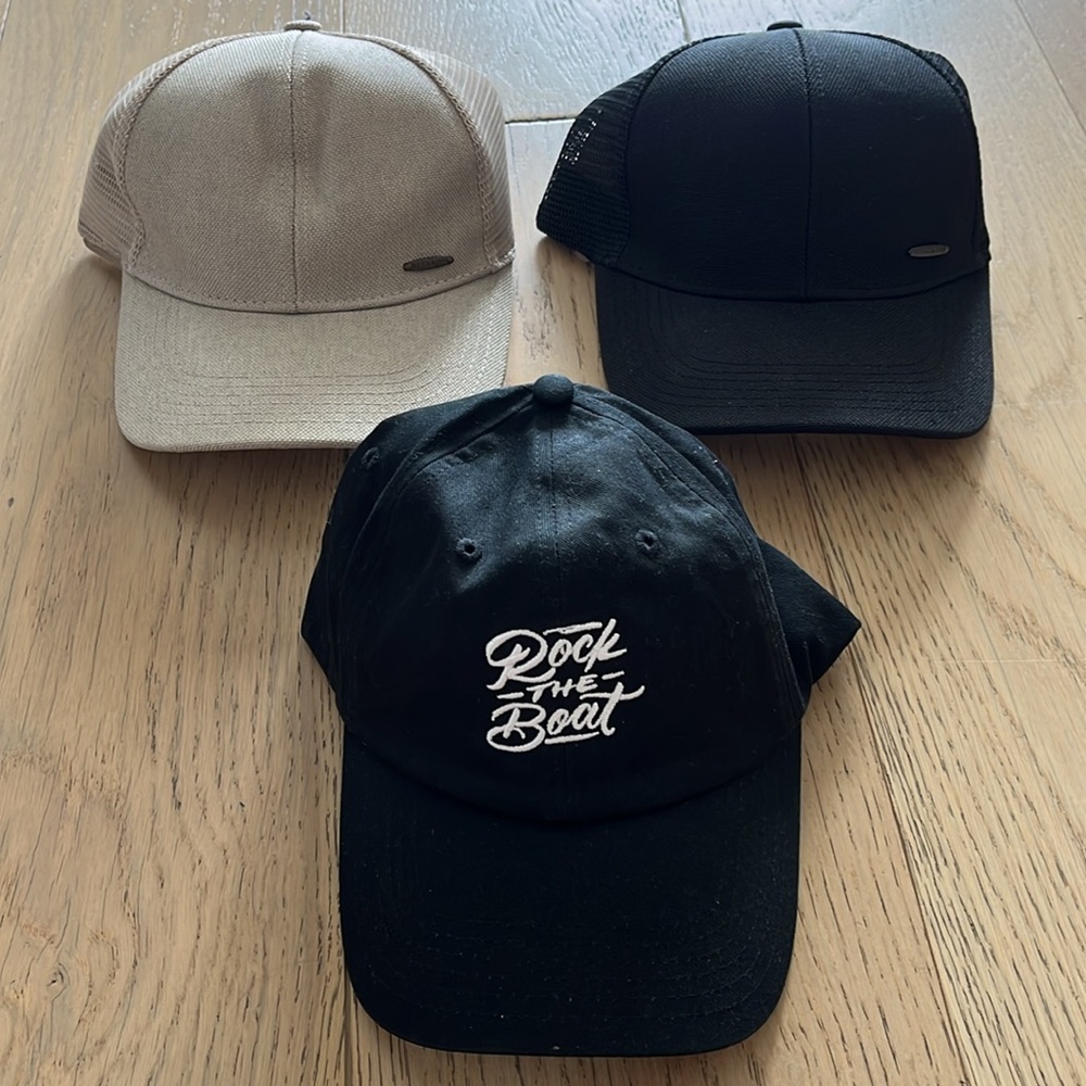 3 Men’s Cool Breathable Baseball Caps for Casual Leisure or Outdoor Sports